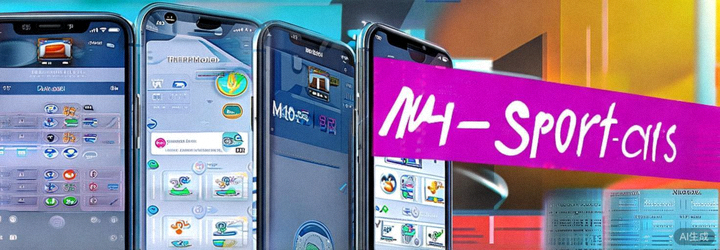 Animasi tampilan M88 Com Mobile dan M-Sports di smartphone menunjukkan navigasi yang mudah